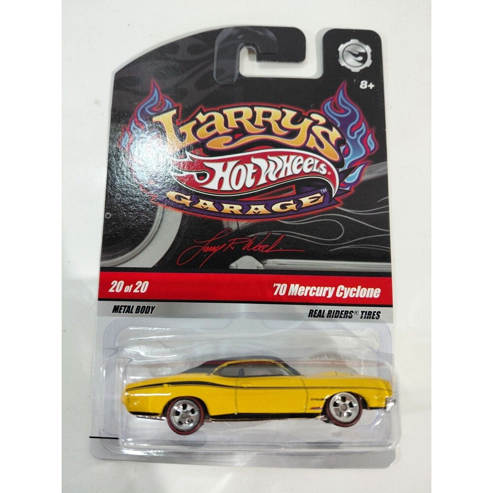 NIP Hot Wheels Larry's Garage 1:64 Die Cast Yellow 1970 Mercury Cyclone Car